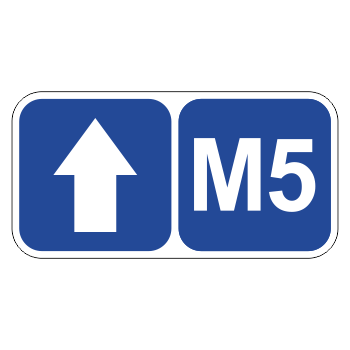 Дорожный знак 6.14.2 «Номер маршрута» (металл 0,8 мм, II типоразмер: 350х700 мм, С/О пленка: тип Б высокоинтенсивная)